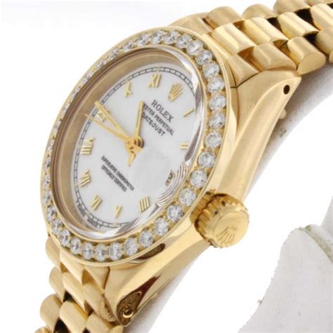 rolex president 18kt gold watch|Rolex lady Datejust 18 ct.